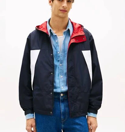 Tommy Hilfiger Men's Reversible Water-Resistant Colorblock Jacket