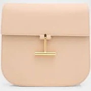 TOM FORD Tara Medium Crossbody in Grained Leather with Leather Strap