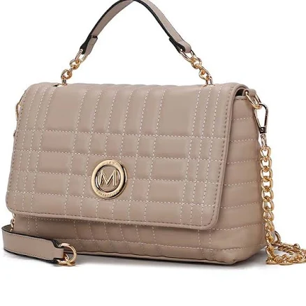 MKF Collection Lola Quilted Vegan Leather Shoulder Bag