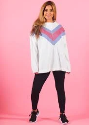 Color Block Oversized Pullover