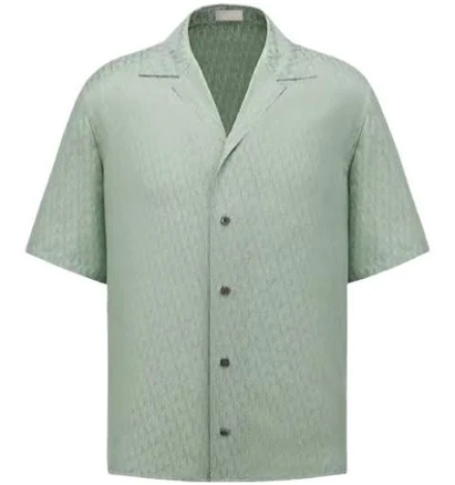DIOR Men's Oblique Silk and Cotton Jacquard Shirt