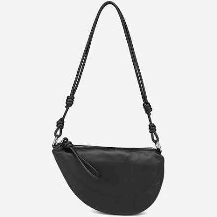 Minimalist Genuine Leather Crossbody Saddle Bag