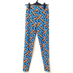Burberry Monogram Print Stretch Nylon Leggings