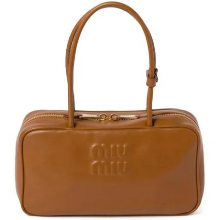 Miu Women's Miu Beau Leather Shoulder Bag