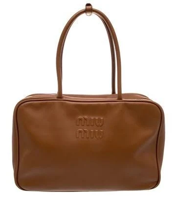 Miu Miu Beau Leather Tote Bag