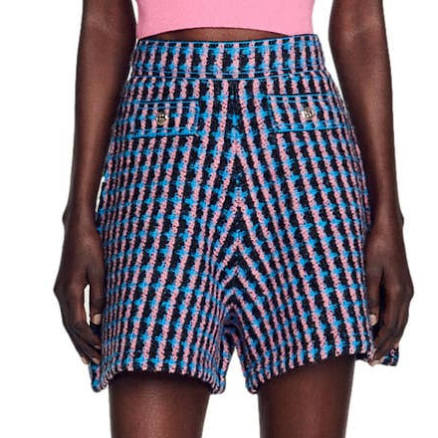 Sandro Women's Gilo High Waist Tweed ShortsSandro Women's Gilo High Waist Tweed Shorts