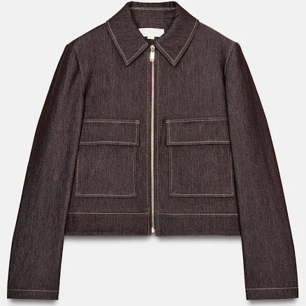 Woman Zara Short Jacket With Flap Pockets