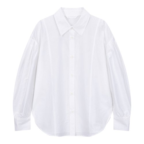 Balloon Sleeve Button-up Shirt