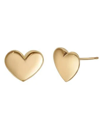 Bony Levy 14K Gold Puffy Heart Stud Earrings