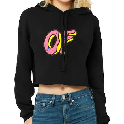 Artistshot Of Odd Future Donut Cropped Hoodie