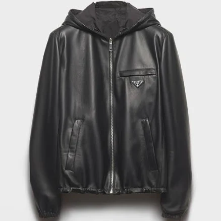Prada Reversible Nappa Leather and Re-Nylon Jacket Men