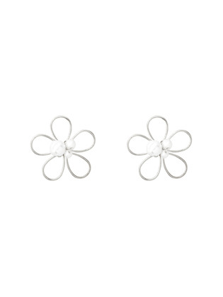 Pearl Flower Earrrings