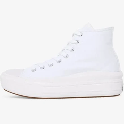 Converse Women's Chuck Taylor All Star Move Hi Sizes 5-10 White/ivory