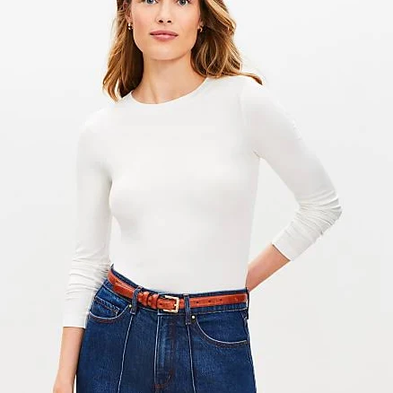 Loft Women's Long Sleeve Crew Neck T-Shirt