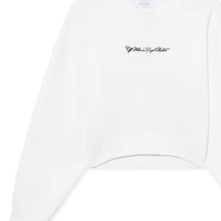 Off-White Women's Embroidered Arrow Script Sweatshirt