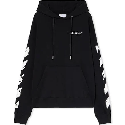 Off-White Ink Arrow Skate Hoodie Cotton Black