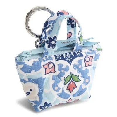 Vera Bradley Lisbon Sky Medallion Mini Tote Bag Charm