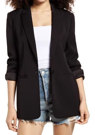 Endless Rose Single-Breasted Blazer