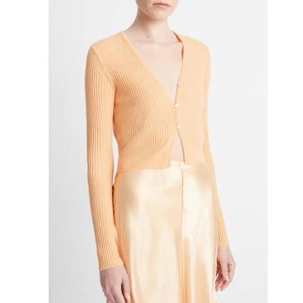 Vince Shrunken Cashmere & Silk Cardigan