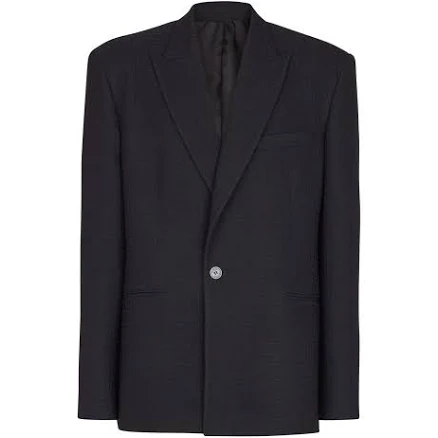 Balmain Monogram grain de poudre 1-button jacket