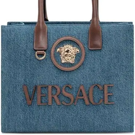 Versace Medusa-head Tote Bag with Shoulder Strap