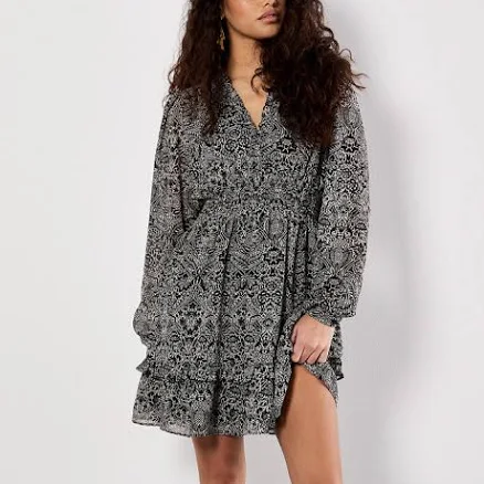 Paisley Ruffle Dress