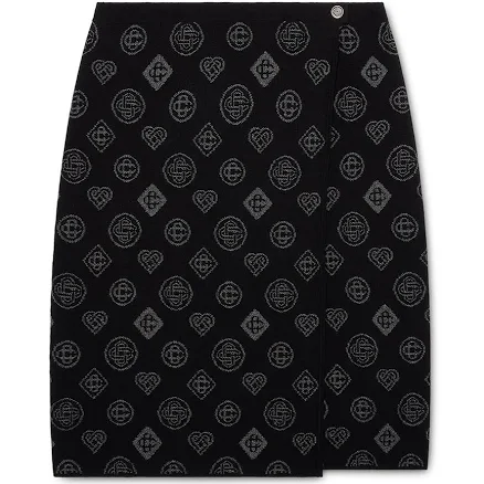 Casablanca Paris Monogram Jacquard Skirt