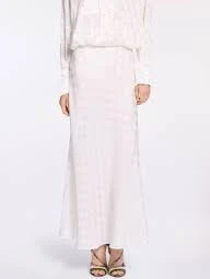 Monogram Jacquard Skirt - Jasmine Route / L