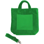 Quilted Velvet Soho Crossbody Bag - Electric Green
