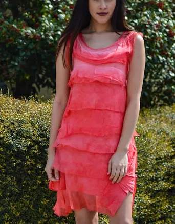 Silk Ruffle Dress