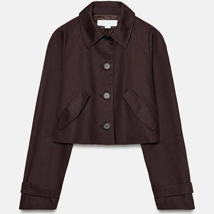 Zara Cropped Lapel Jacket