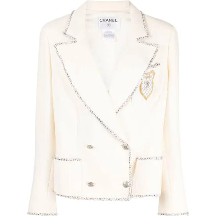 CHANEL Women's 2005 Crest Double-Breasted Jacket