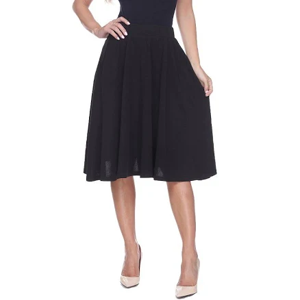 White Mark Women's Saya Flare Skirt