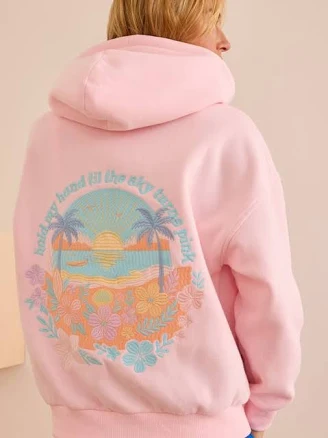 AS REVIVAL Hold My Hand Embroidered Hoodie