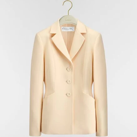 Women DIOR 30 Montaigne Bar Jacket Single-Breasted Wool And Silk