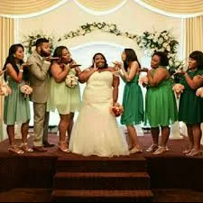 David's Bridal Fit & Flare Wedding Gown with Belt