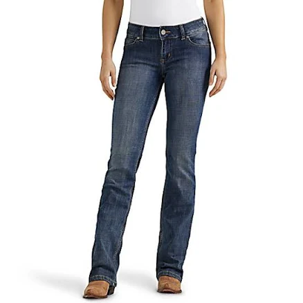 Wrangler Women's Essential Mid-Rise Bootcut Jeans