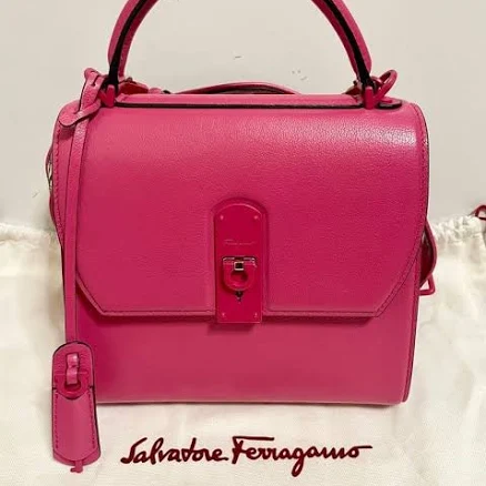 Salvatore Ferragamo Boxyz Small Leather Satchel