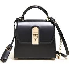 Salvatore Ferragamo Boxyz Mini Leather Satchel Small / Black