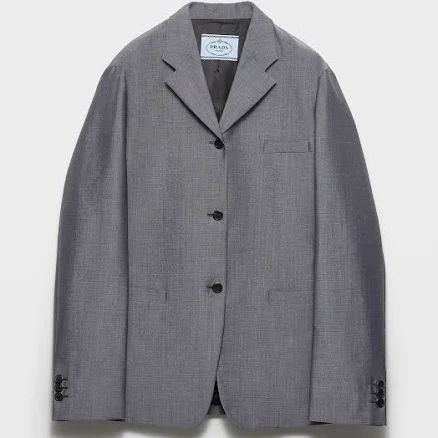 Prada Single-breasted Kid Mohair Jacket