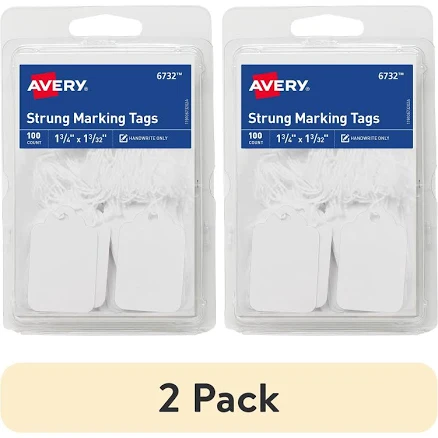 Avery Marking Tags Strung 1-3/4" x 1-3/32