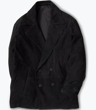 Lamb Suede Pea Coat