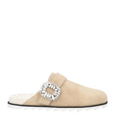 Roger Vivier Women's Slidy Viv' Calf Leather Slippers