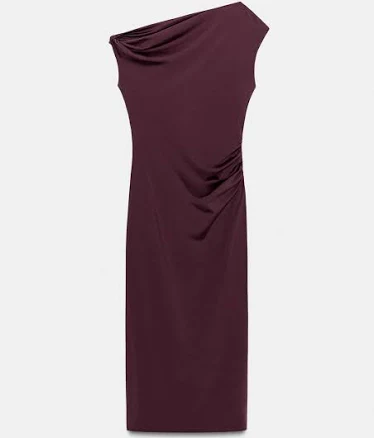 Zara Asymmetric Midi Dress