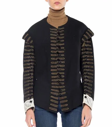 Victorian Black Wool Doublet Jacket