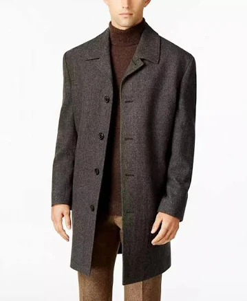 London Fog Men's Coventry Wool-Blend Overcoat