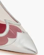 I Love Vivier metallic leather and TPU pumps