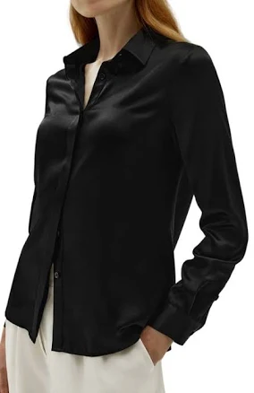 Lilysilk Women's Basic Concealed Silk Shirt
