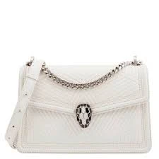 Bvlgari Serpenti Diamond Blast Leather Cross-Body Bag