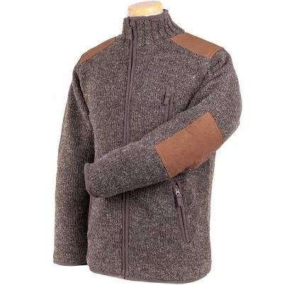 Lost Horizons Men's Oxford Full-Zip Wool Sweater